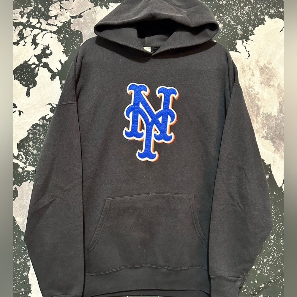 Lee Sport New York Mets Embroidered Logo Hoodie